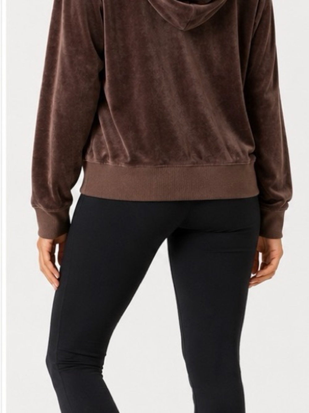 Velour 21 Brown Velour GOLD ✨ Zip-Up Hoodie | Size M - Picture 2 of 9